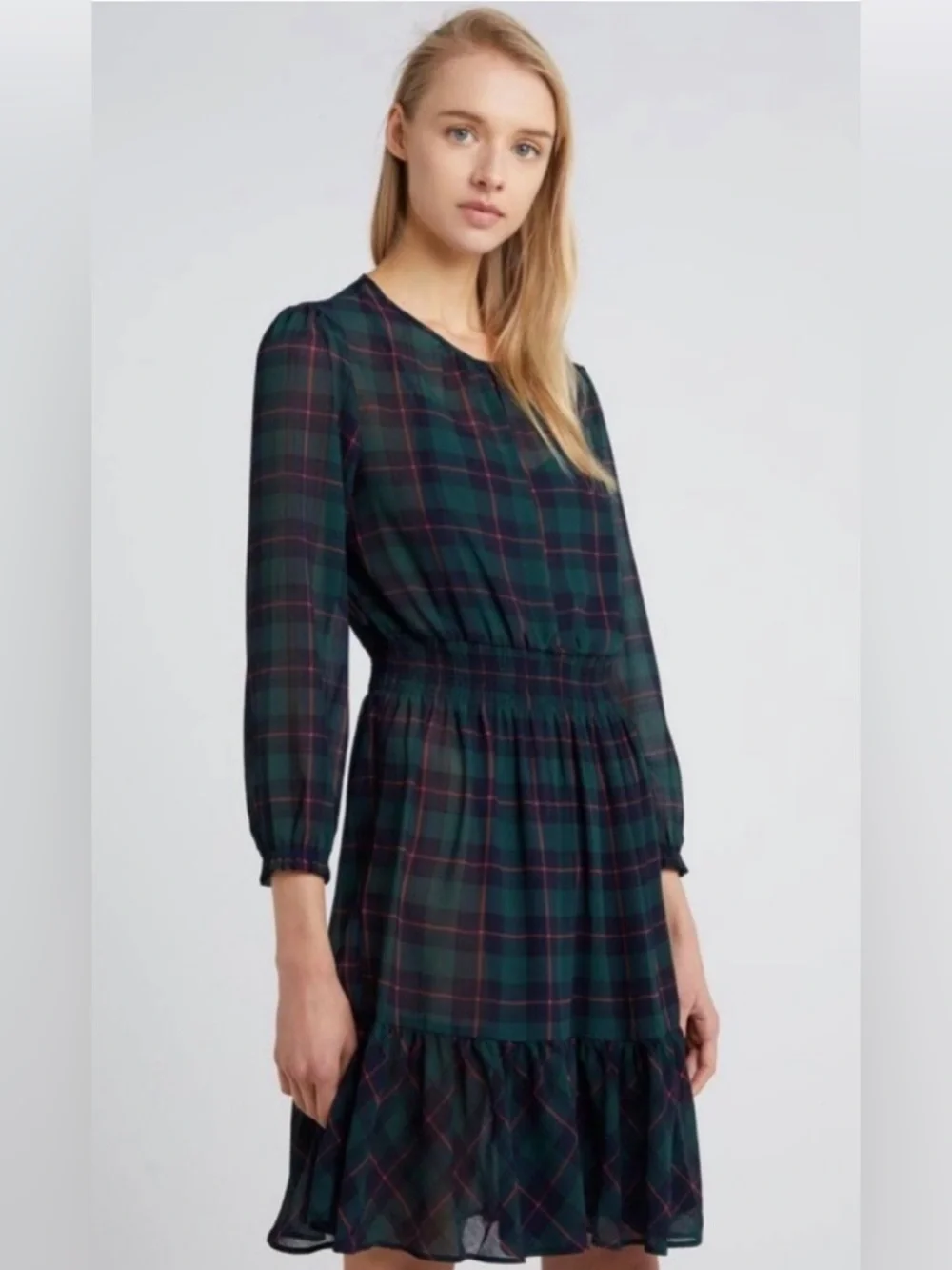 J. Crew lightweight plaid